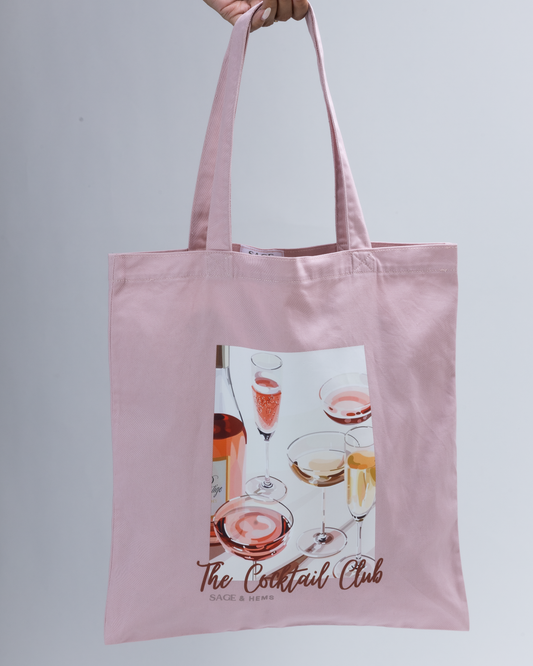 The Cocktail Club Tote Bag - Tipsy Rosé