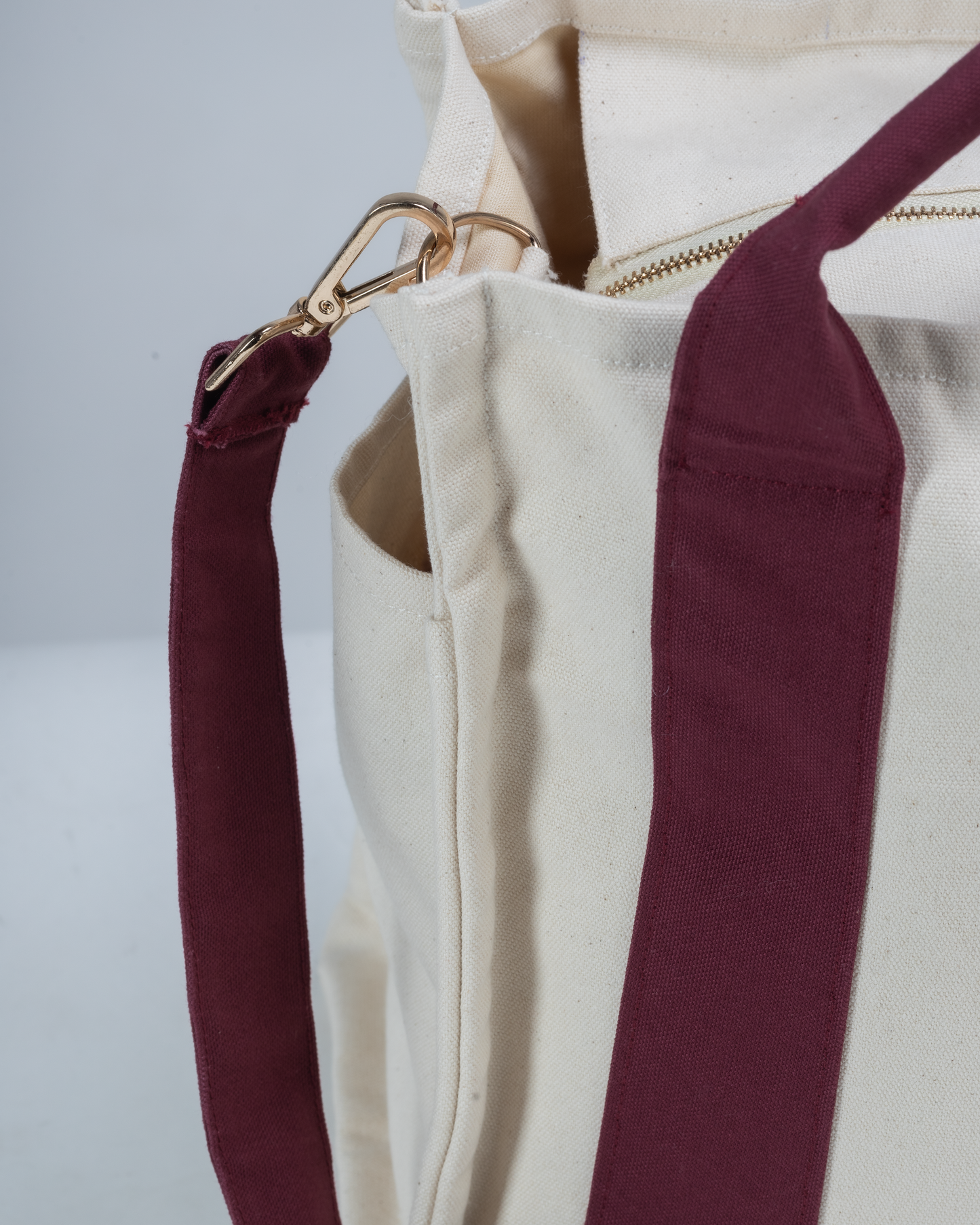 The Aubrey On-the-Go Bag - Crimson Cream